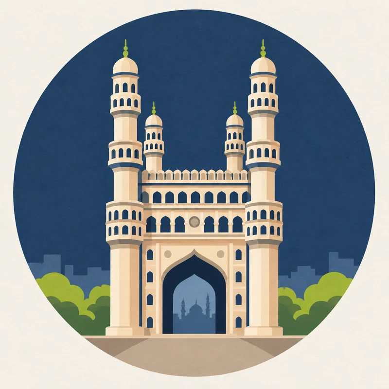 Illustration of Charminar, Hyderabad