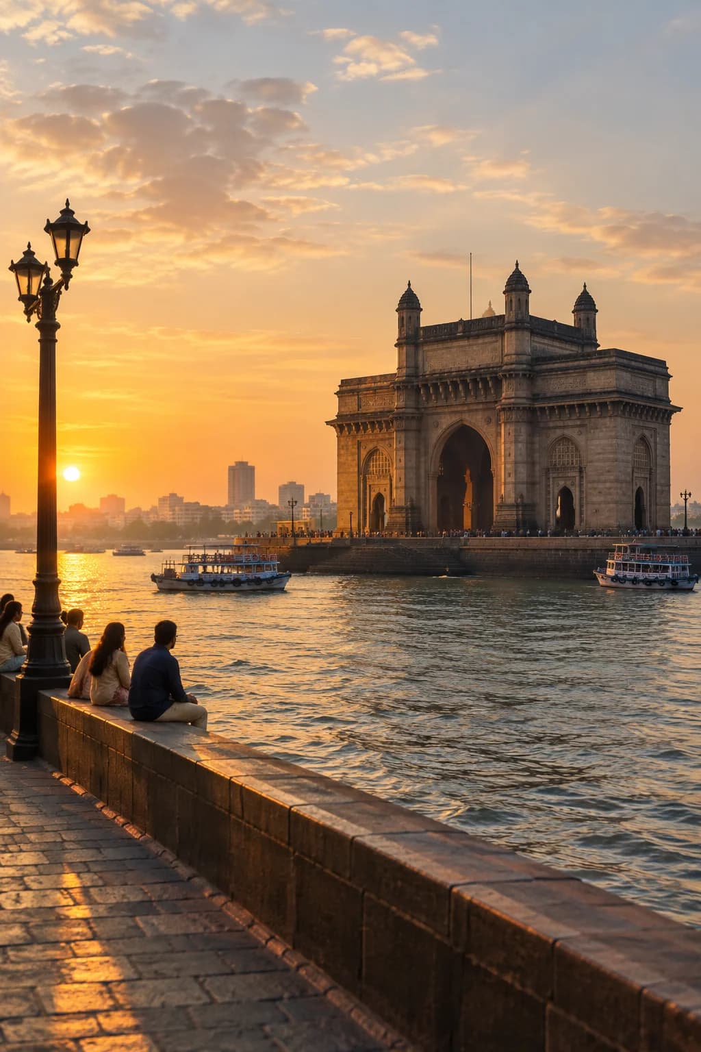 Gateway of India at golden hour, Mumbai