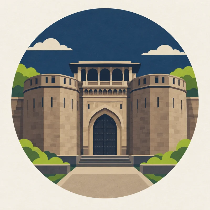Illustration of Shaniwar Wada, Pune